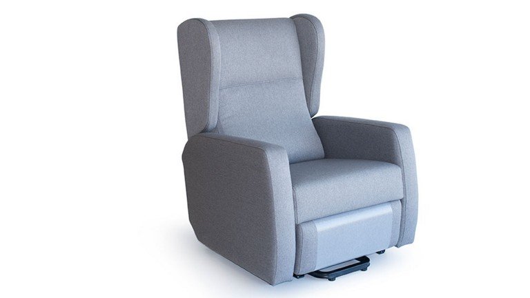 Fauteuil gériatrique grand confort avec caoutchouc ignifugé