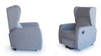 Fauteuil gériatrique grand confort avec caoutchouc ignifugé