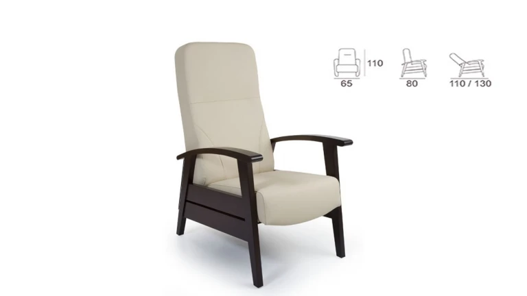 Fauteuil fixe grand confort avec caoutchouc ignifugé