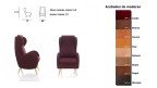 Fauteuil avec un nouveau concept de design minimaliste