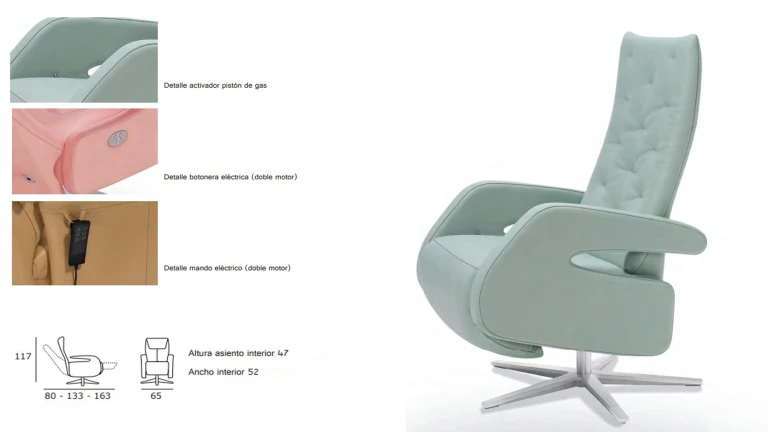 Un fauteuil relax de grand luxe et de grand confort