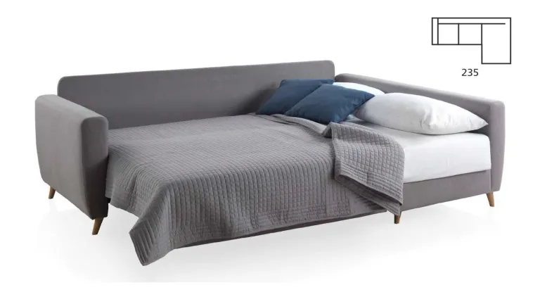 Canapé convertible avec méridienne d'angle | Boconfort