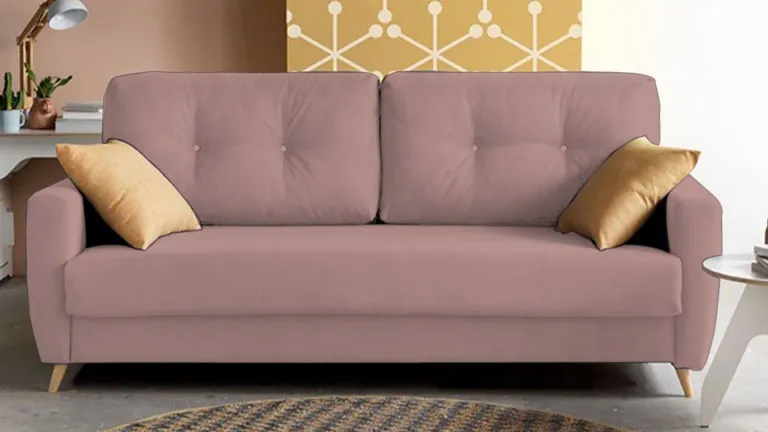 Canapé-lit au design rectiligne avec ses dossiers en finition matelassée, ce qui lui confère un statut de grand luxe et d'élégan