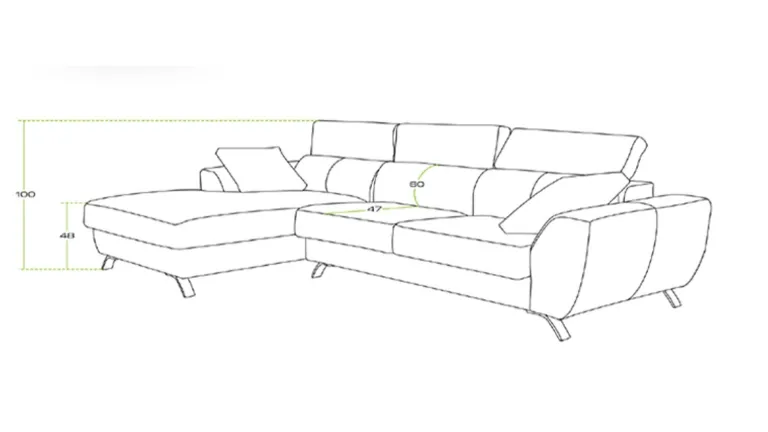 Le modèle Versailles allie parfaitement design et confort. Il dispose d'appuis-tête rabattables et comprend des coussins décorat