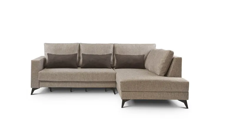 Canapé méridienne d'angle extra-coulissant