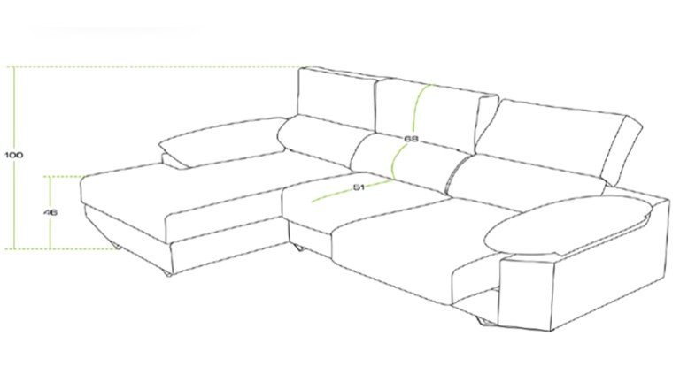 Canapé d'angle design avec capitonnage des un grand choix de tissus