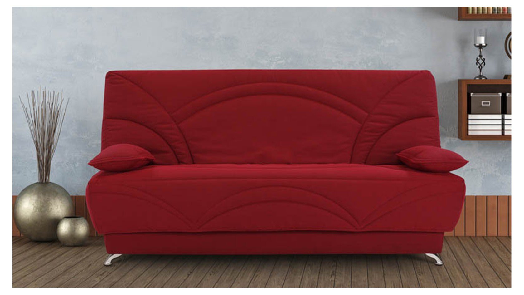 Le canapé se transforme en un clin d'œil en un lit de 140x190 cm.