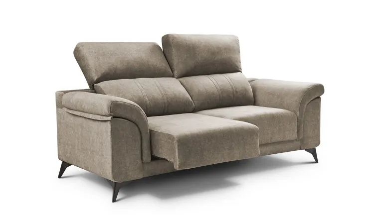 Canapé 2 places avec assises coulissantes