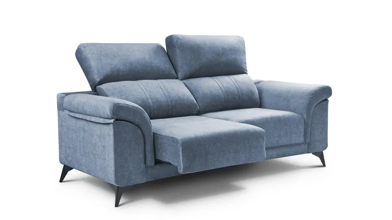 Canapé 2 places avec assises coulissantes