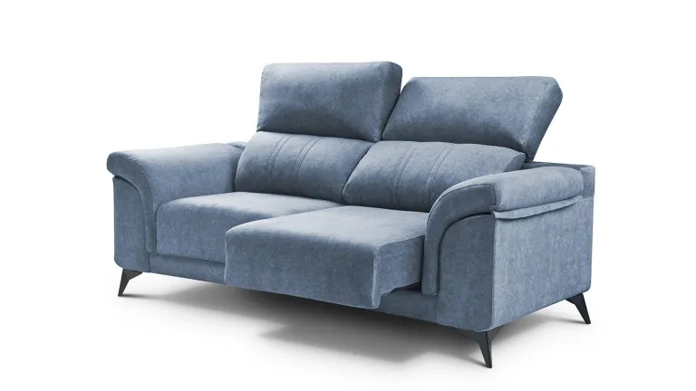 Canapé 2 places avec assises coulissantes