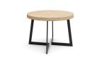 Table ronde extensible avec multiples finitions