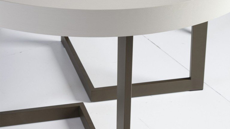 Table ronde extensible avec multiples finitions