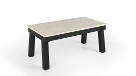 Table basse relevable avec pieds métal