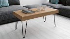 Table basse relevable bois massif