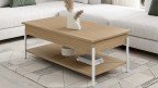 Table basse plateau relevable haut de gamme.