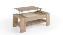 Table basse relevable en bois