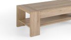 Table basse relevable en bois