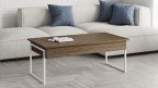 Table basse relevable en bois massif