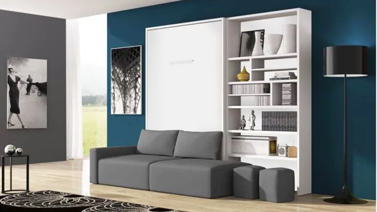 Lit vertical escamotable avec canapé | Boconfort