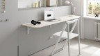 Lit escamotable avec bureau pliant