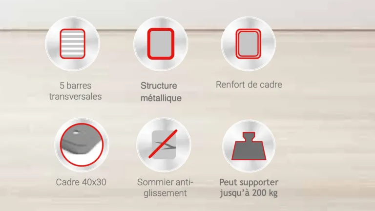 Lit coffre bois élégant et pensé pour que le robot aspirateur puisse passer