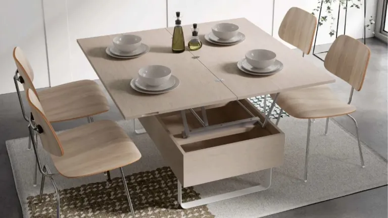 table convertible 4 couverts VALBONNE