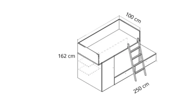 Lit superposé en bois écologique très sécurisé