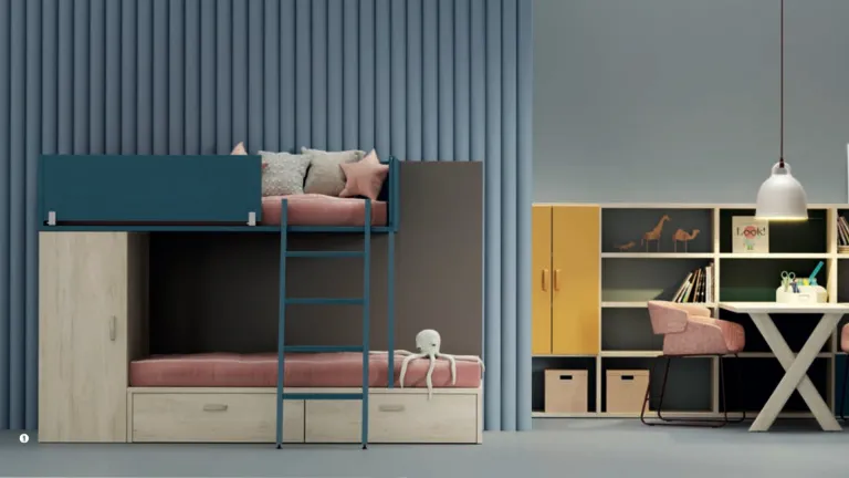 Lit superposé en bois écologique très sécurisé