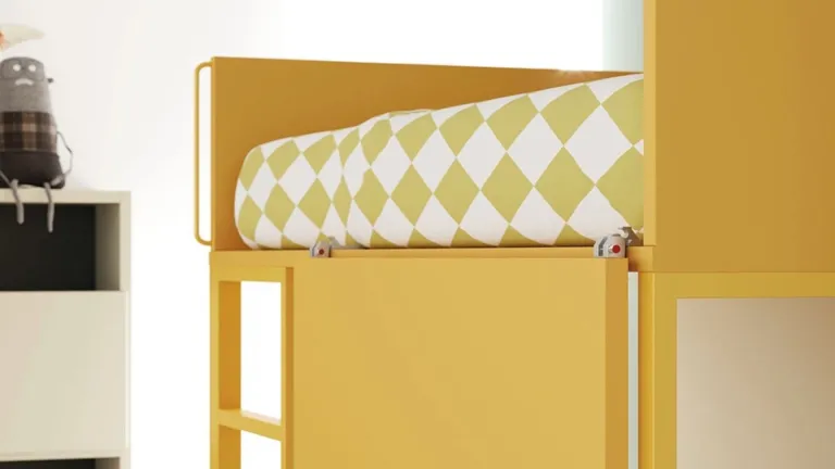 Lit superposé en bois écologique avec barrière très sécurisée