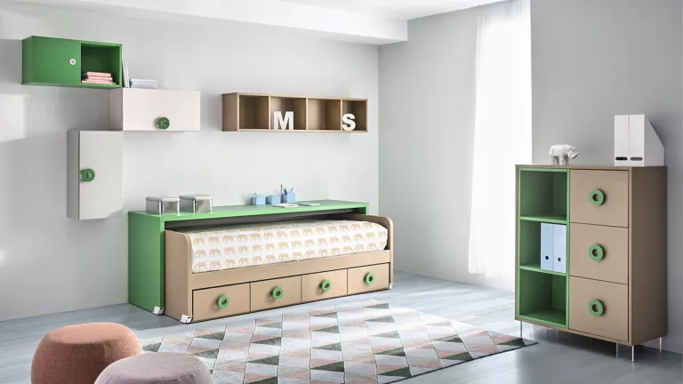 Lit avec bureau intégré