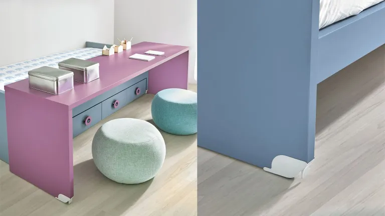 Lit avec bureau intégré