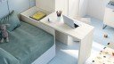 Lit avec bureau coulissant WILO