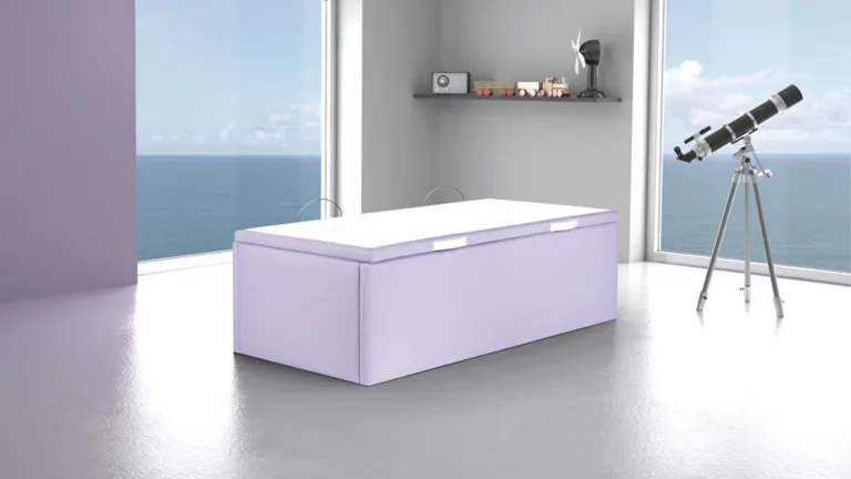Lit coffre tapissier idéal pour les chambres d'enfants