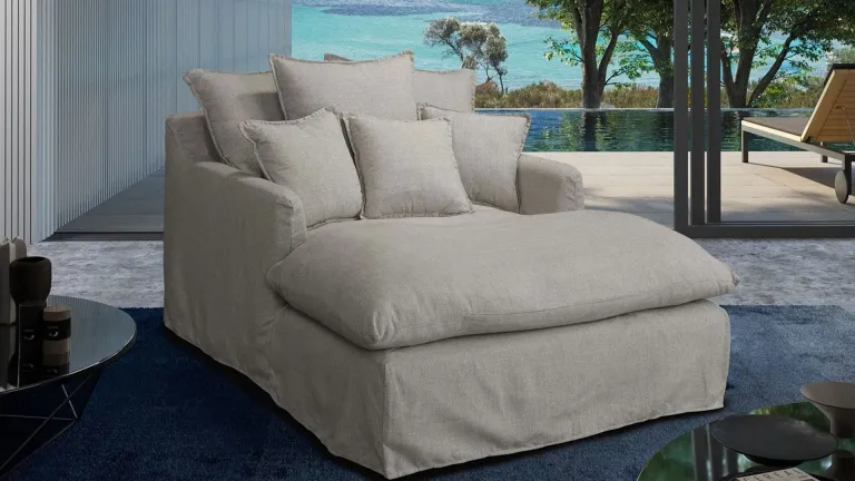 Méridienne en lin naturel ANDUZE