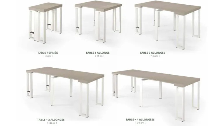 Console extensible pour habiller votre repas avec élégance