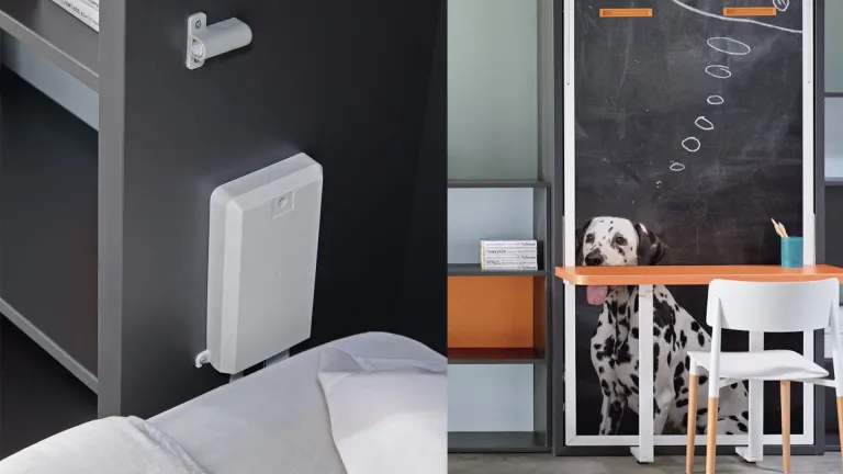 Lit escamotable haut de gamme avec table à manger et bureau