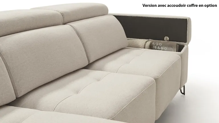 Canapé assises coulissantes haut de gamme