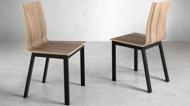 Chaise en bois massif design