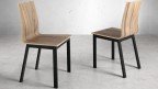Chaise en bois massif design