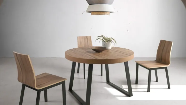 Chaise en bois massif design