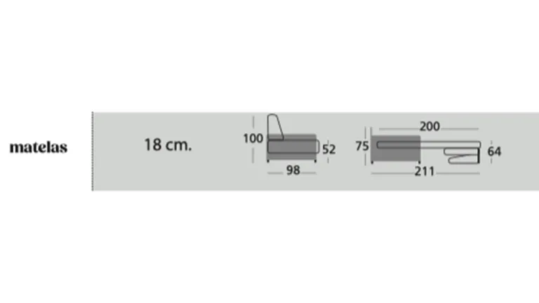 Avec un matelas de 18 cm pour un confort optimal