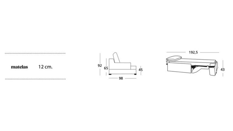 Fauteuil convertible spécial gain de place avec le style en plus