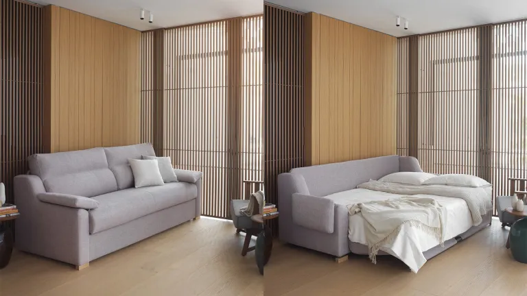 Canapé ouverture latérale lit à faible profondeur gain de place