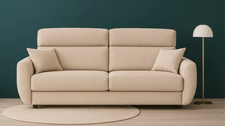 Canapé-lit de qualité espagnole avec assise confortable et matelas 16 cm