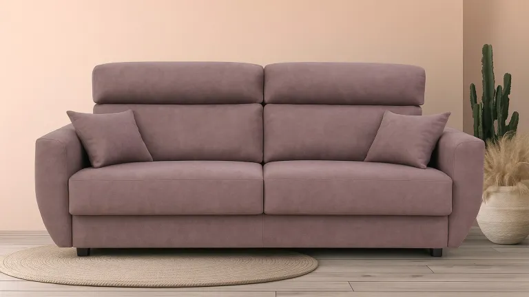 Canapé-lit de qualité espagnole avec assise confortable et matelas 16 cm