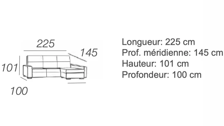 Canapé d'angle avec assises coulissantes de qualité pas cher