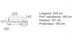 Canapé d'angle avec assises coulissantes de qualité pas cher