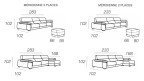 Canapé d'angle avec assises coulissantes de qualité pas cher