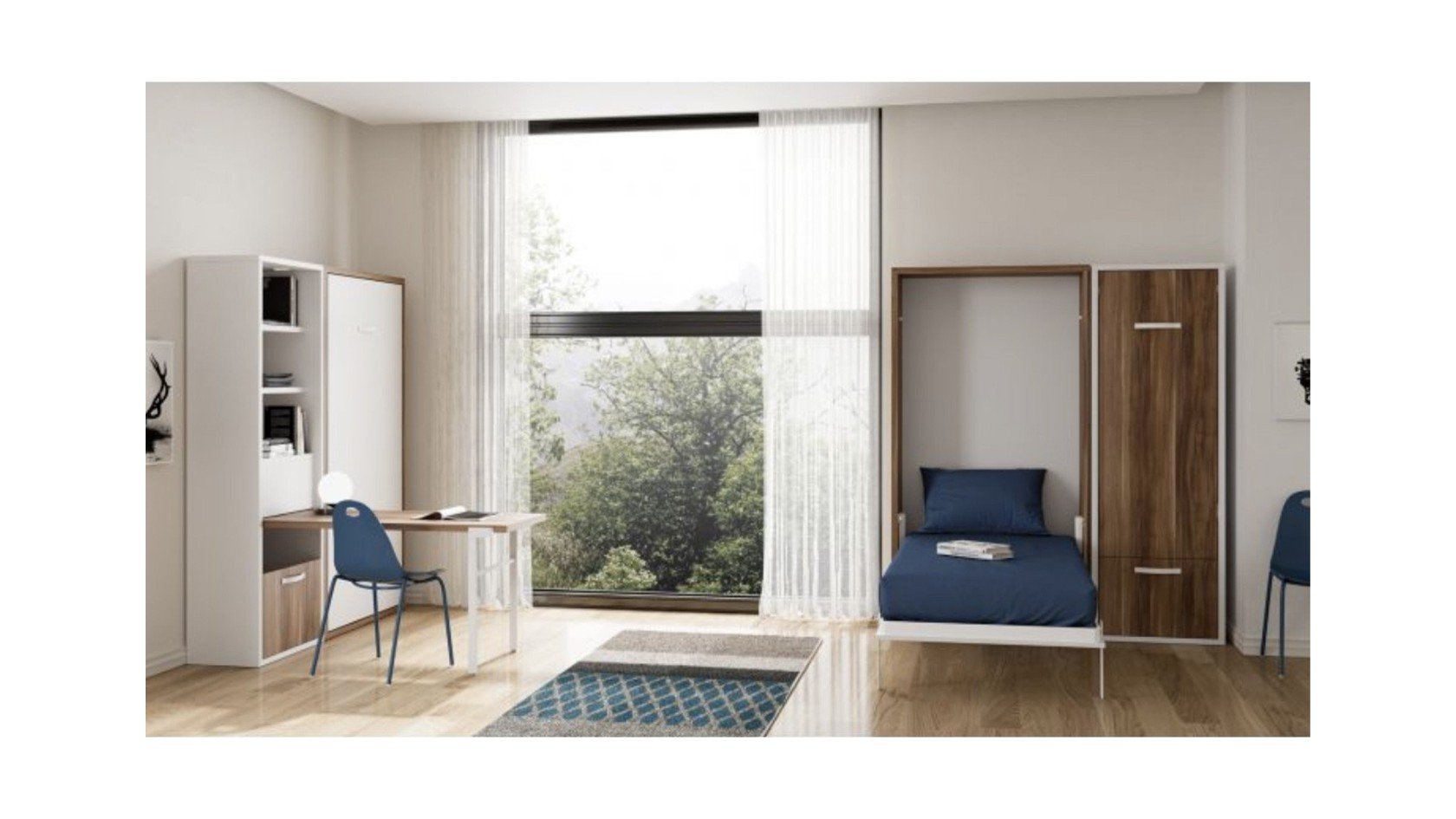 Module bureau table escamotable | Boconfort