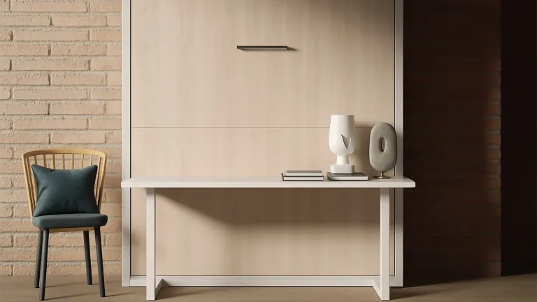 Lit escamotable haut de gamme avec table à manger et bureau